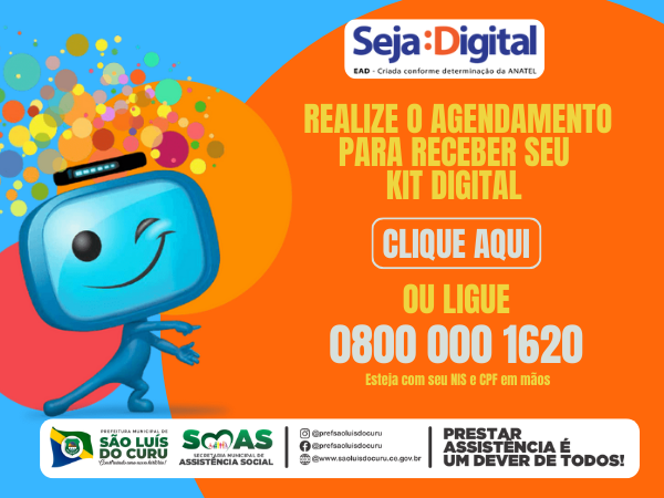 SEJA DIGITAL - AGENDAMENTO DOS KITS