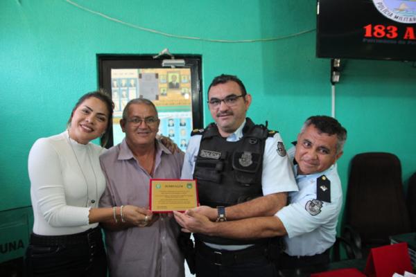 Prefeitura Municipal de São Luís do Curu homenageia Polícia Militar do Ceará pelos seus 183 anos de atuação.