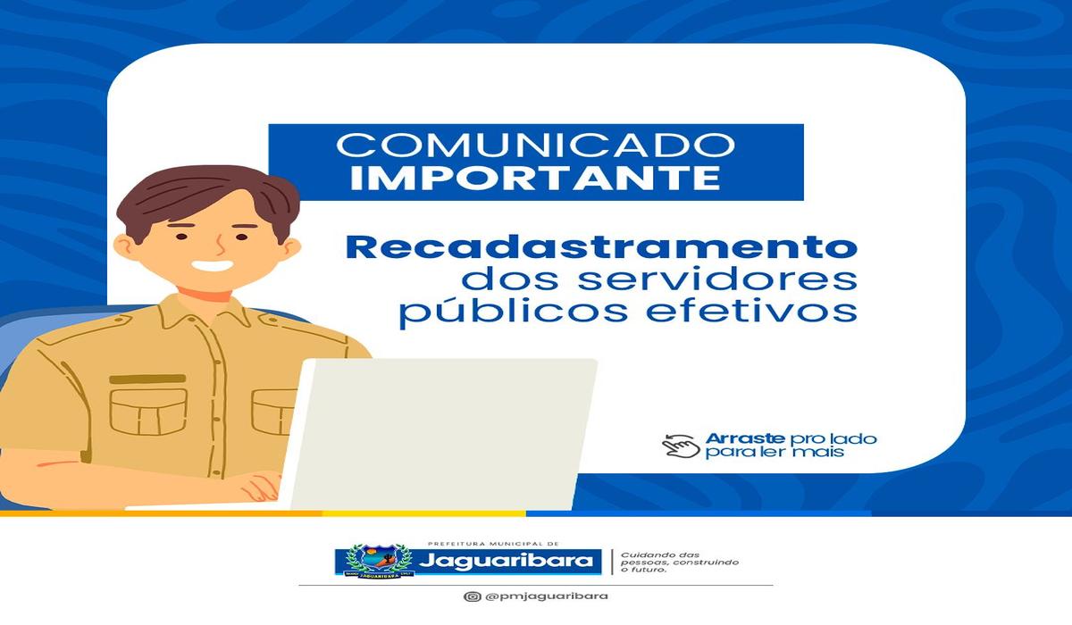 RECADASTRAMENTO DOS SERVIDORES EFETIVOS