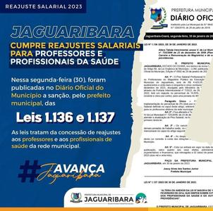 Jaguaribara cumpre reajustes salariais para professores e profissionais da saúde