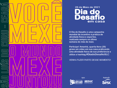 DIA DO DESAFIO, PARTICIPE!