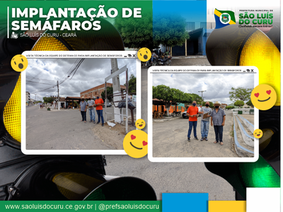 IMPLANTAÇÃO DE SEMÁFOROS NO MUNICÍPIO