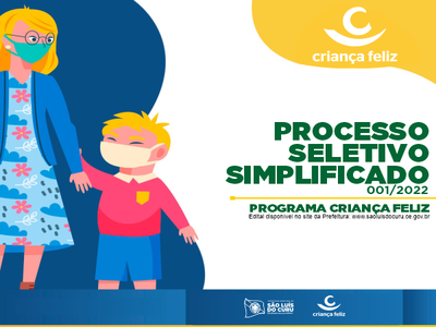 PROCESSO SELETIVO PARA O PROGRAMA CRIANÇA FELIZ