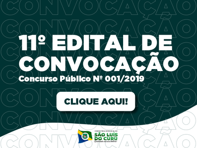 11 EDITAL DE CONVOCAÇÃO E POSSE