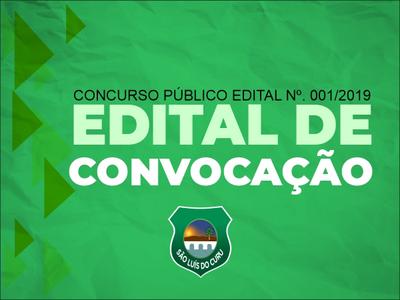 EDITAL DE CONVOCAÇÃO PARA NOMEAÇÃO E POSSE DO CONCURSO PÚBLICO