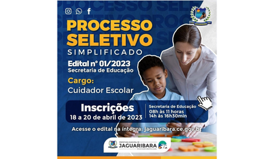 PROCESSO SELETIVO SIMPLIFICADO - CUIDADOR ESCOLAR