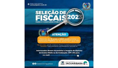 SELEÇÃO DE FISCAIS PARA CONCURSO DE JAGUARIBARA/CE