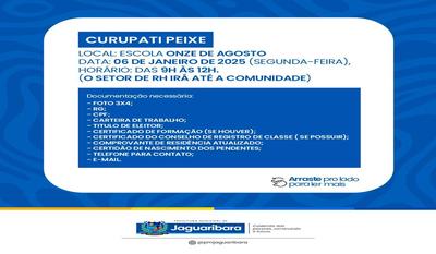 RECADASTRAMENTO DOS SERVIDORES EFETIVOS